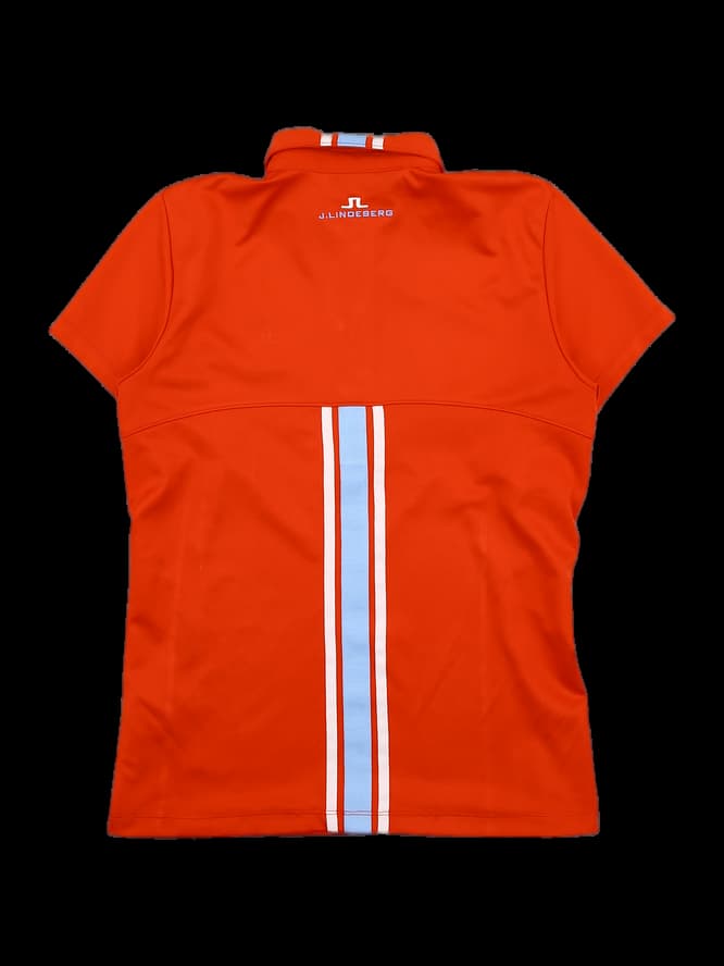 컬러 포인트 반팔 카라 티