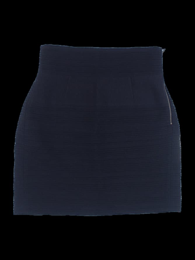 스트라이프 자카드 스커트