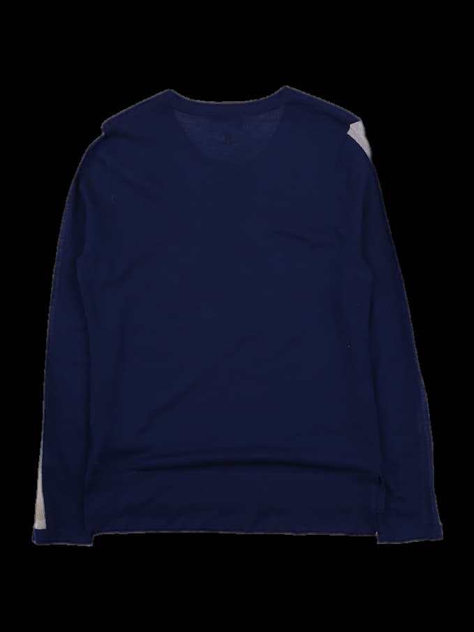 라인 포인트 긴팔 니트