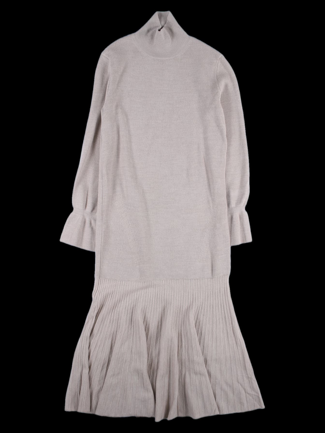 하이넥 니트 롱 원피스