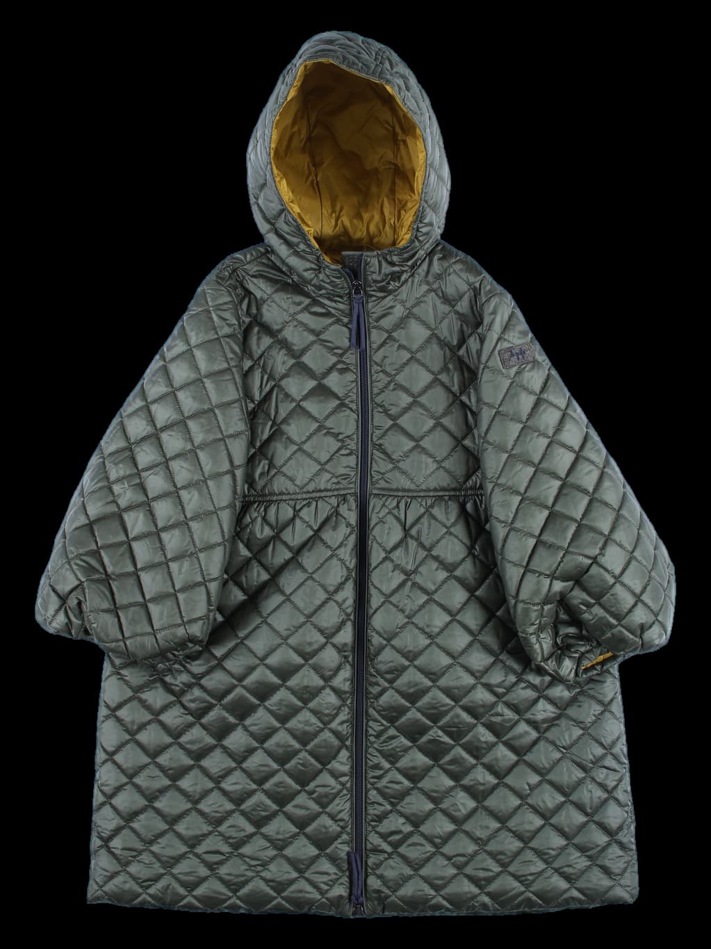 후드 다이아몬드 패딩