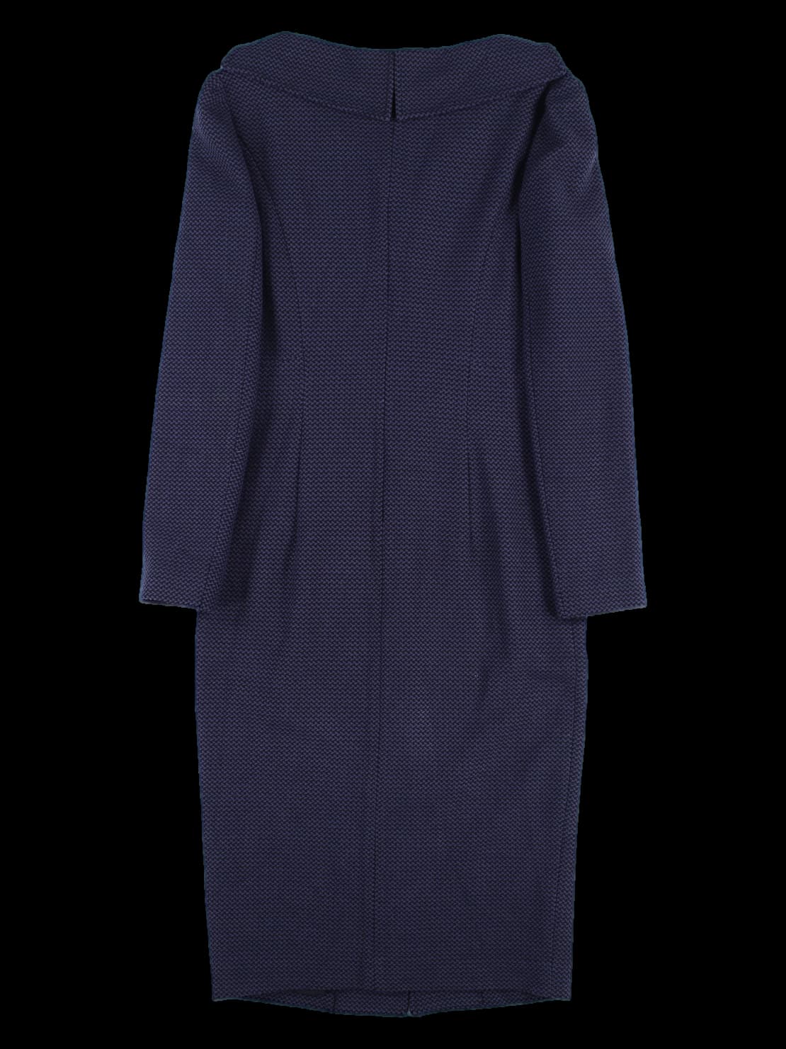 체크 패턴 롱 원피스