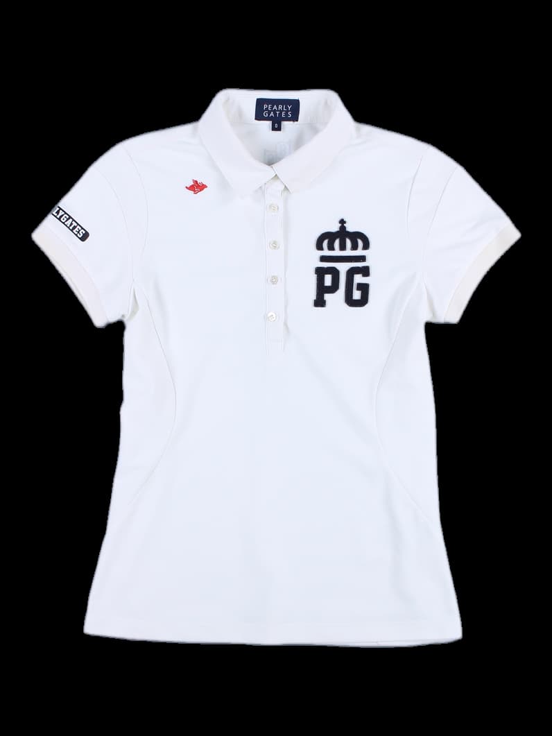 로고 포인트 반팔 카라 티