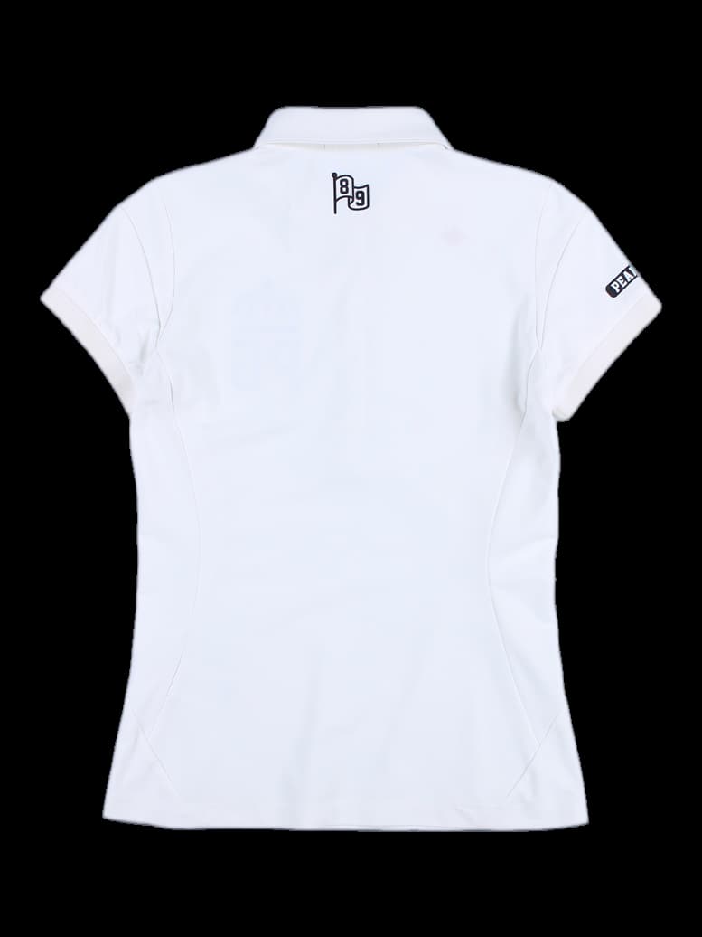 로고 포인트 반팔 카라 티