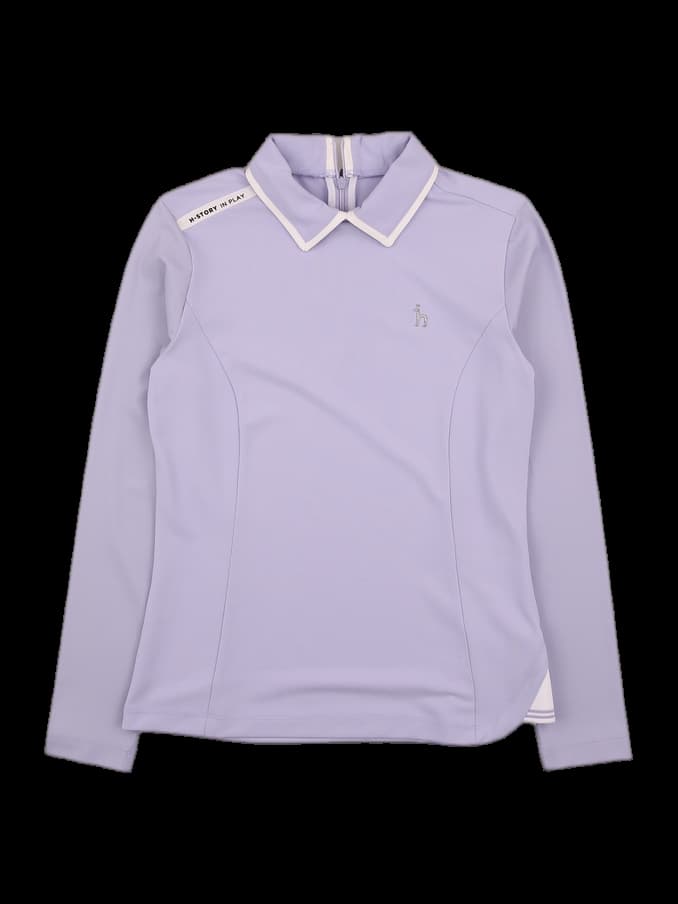 뒷 지퍼 카라 티셔츠