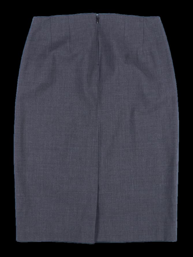 H라인 미디 스커트