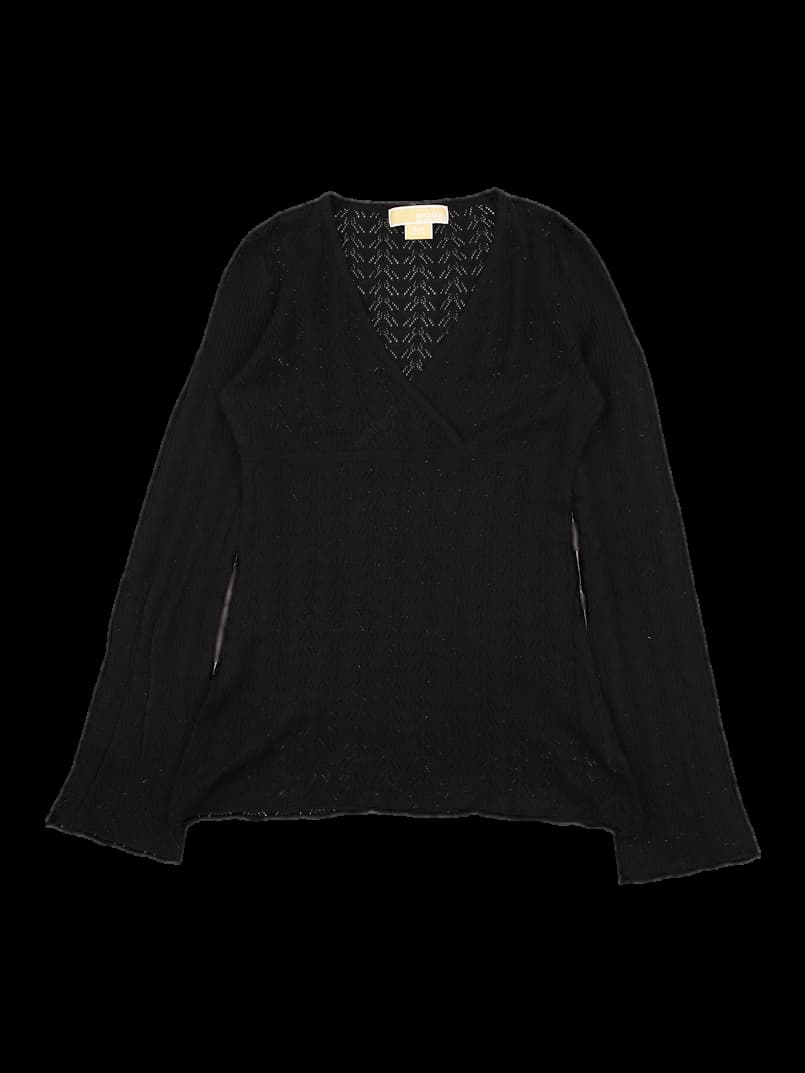 랩 펀칭 디테일 니트