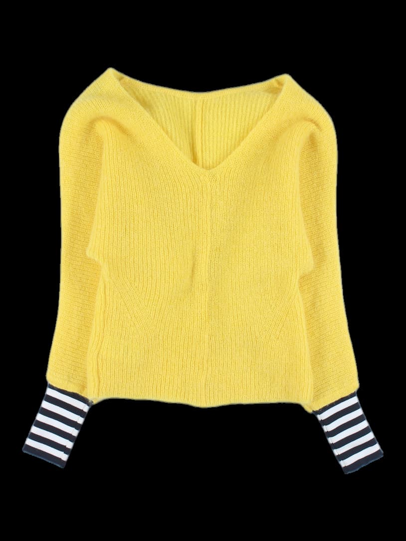 소매 포인트 니트