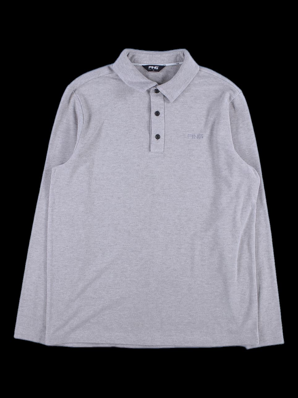 [남성][2024] 리브드 카라 긴팔 티셔츠