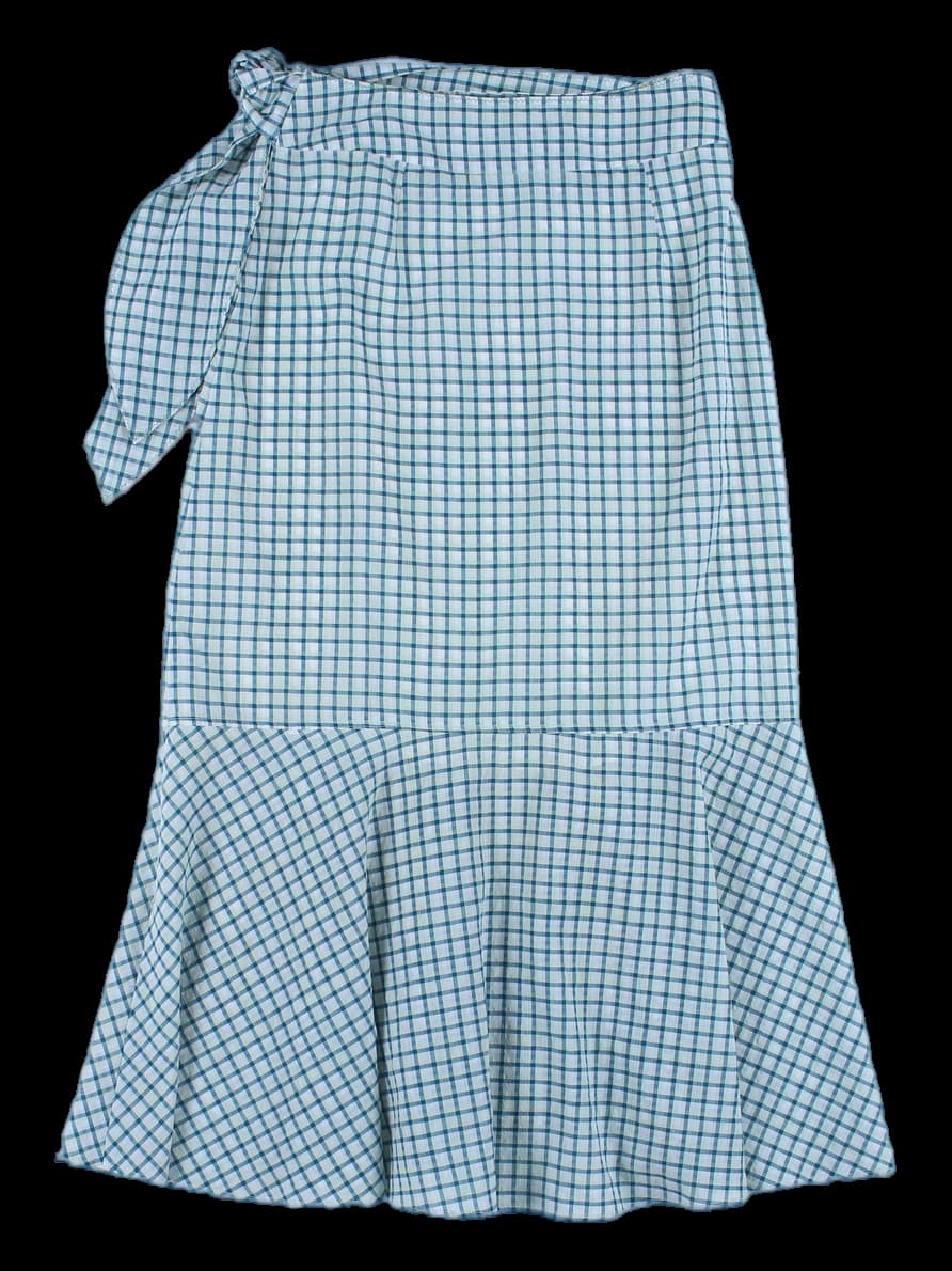 체크 패턴 스커트