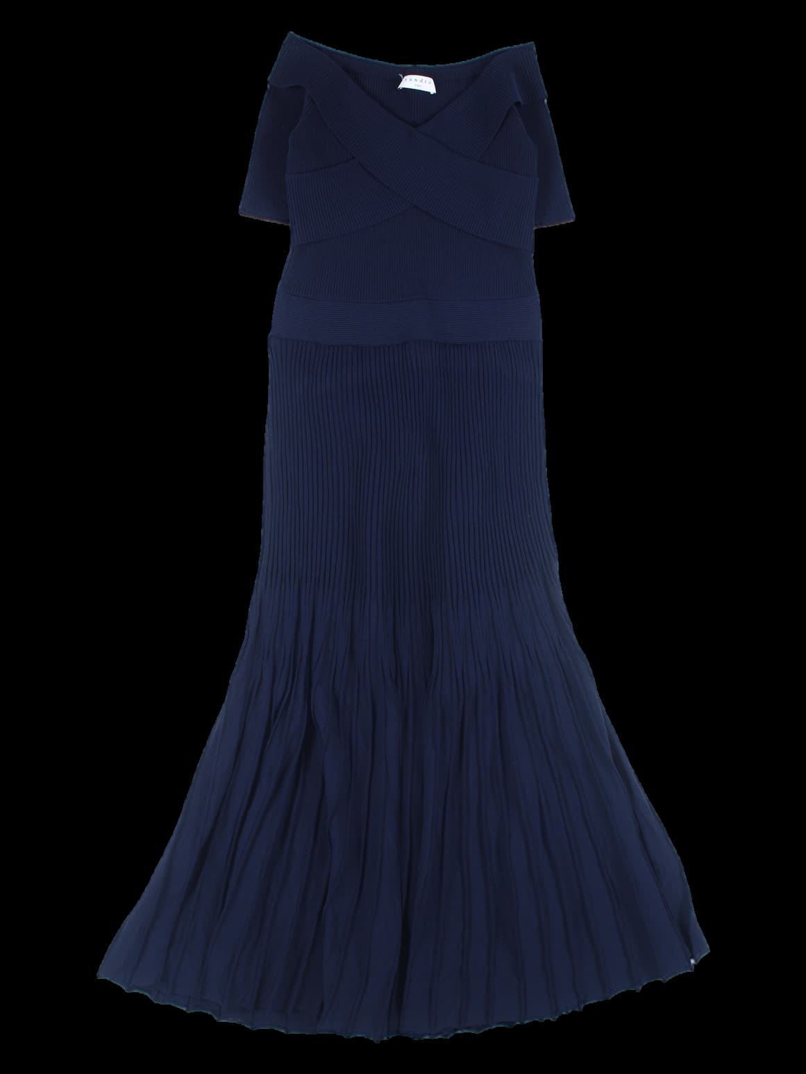 오프숄더 니트 원피스