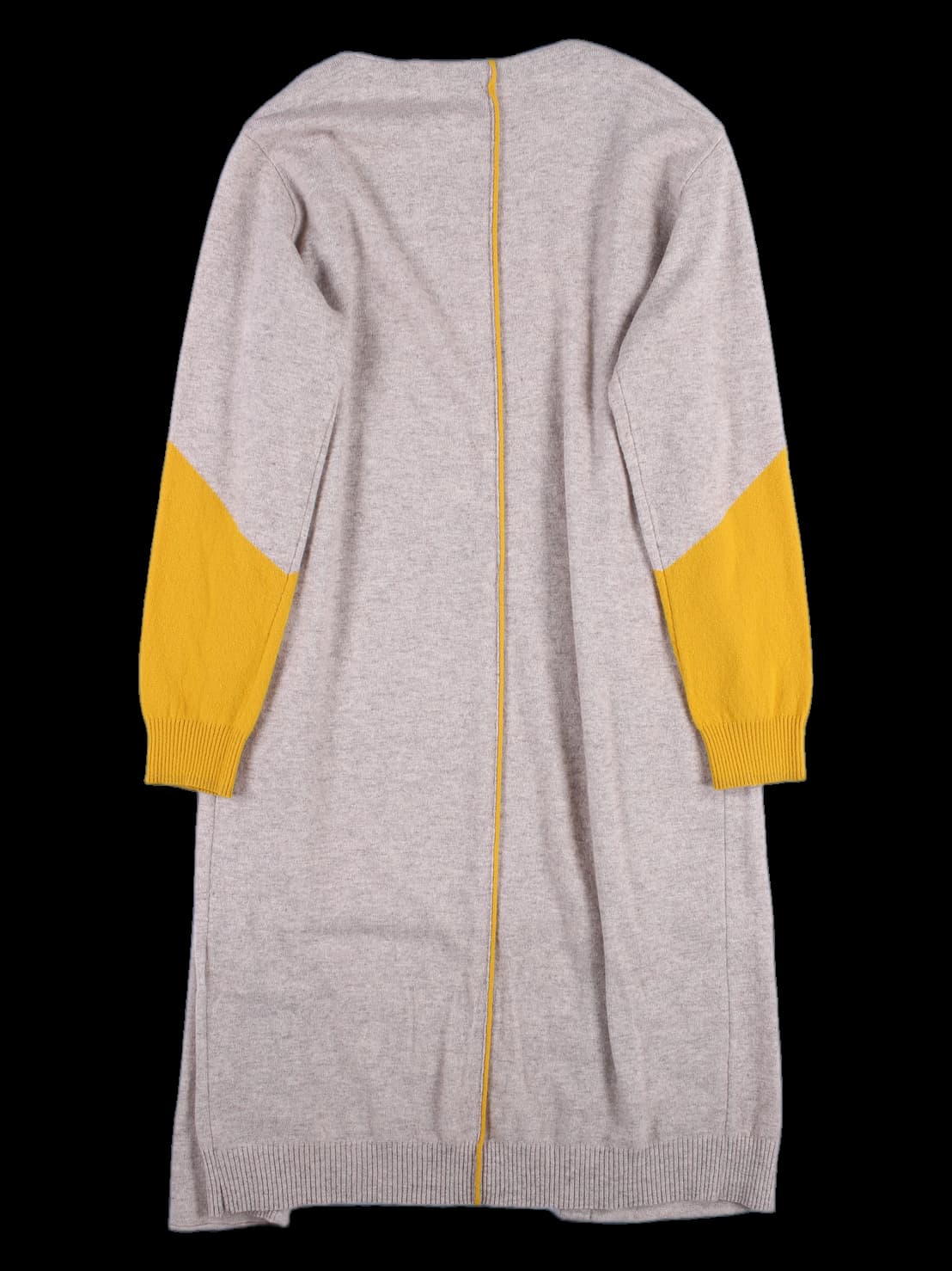 컬러 포인트 롱 가디건