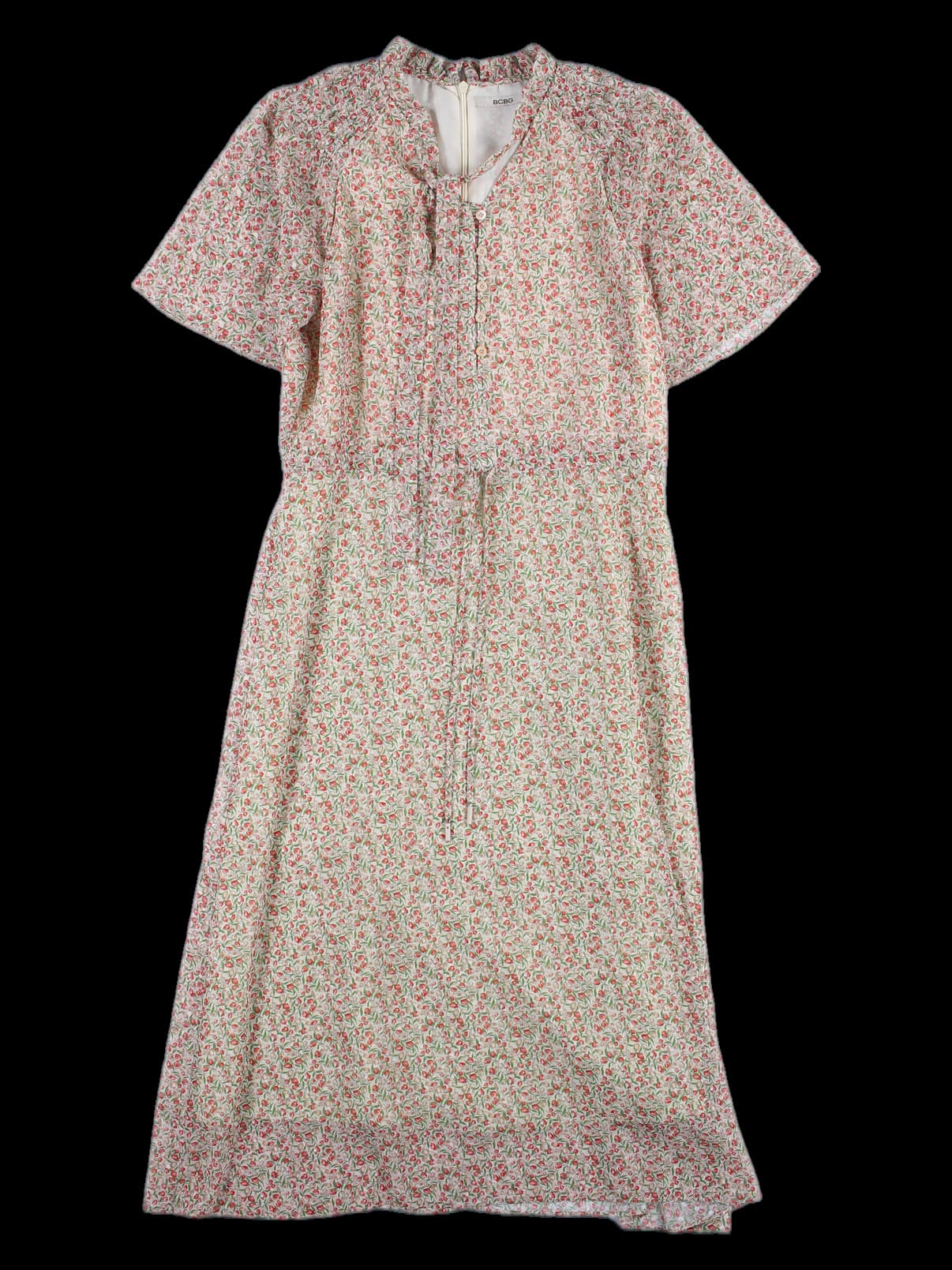 타이 허리 스트링 쉬폰  원피스