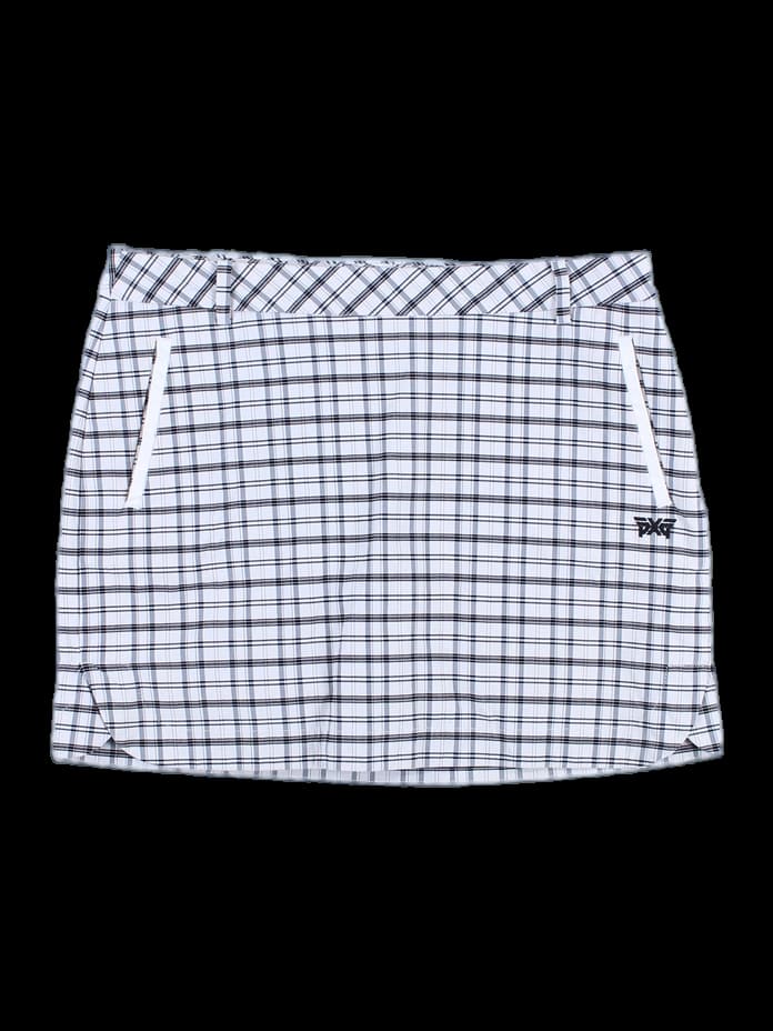 체크 골프 스커트