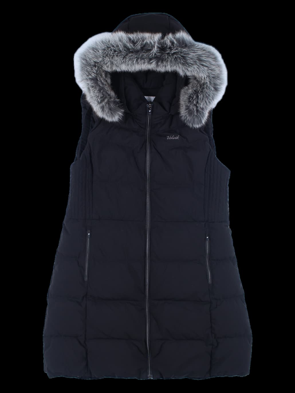 퍼 후드 베스트 하프 패딩