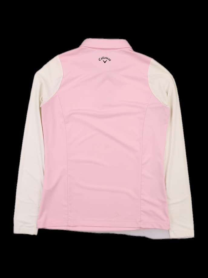 배색 카라 긴팔 티셔츠