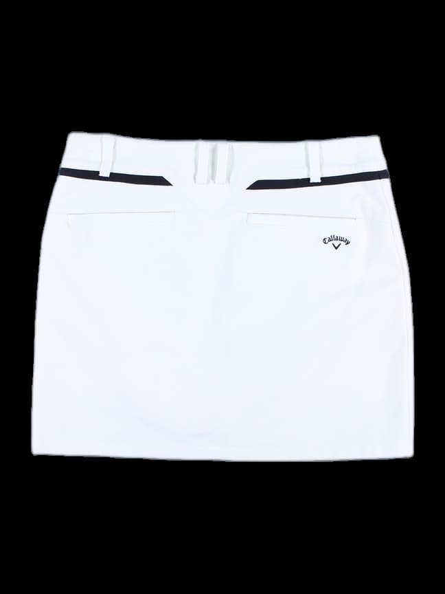 허리 배색 라인 스커트