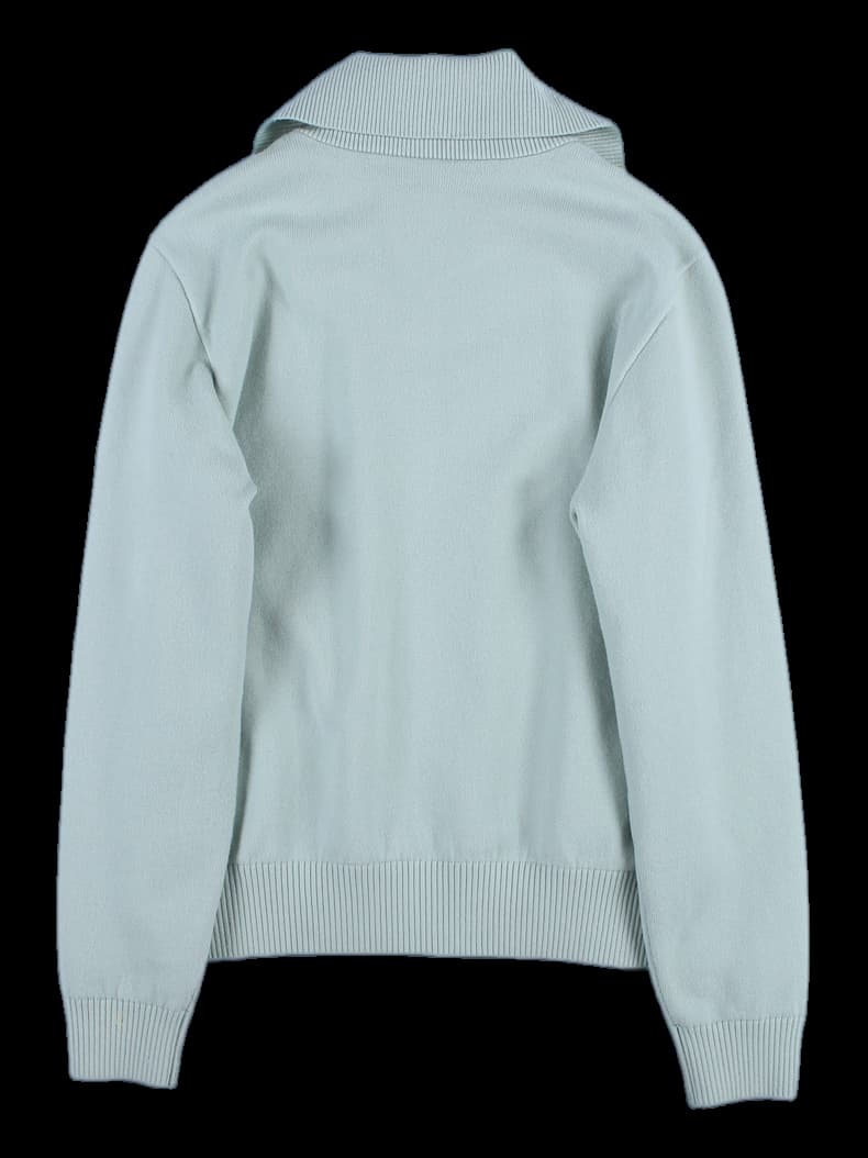 하이넥 니트 집업 가디건