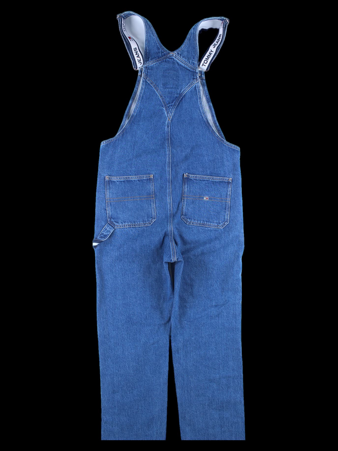 데님 멜빵 팬츠