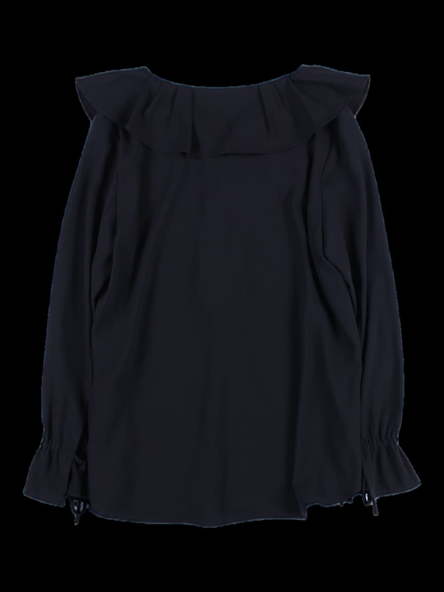 플레어드 빅 카라 블라우스