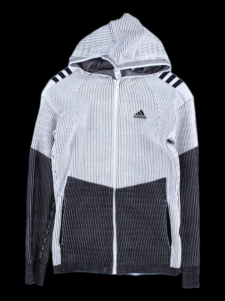 후드 니트 집업 자켓