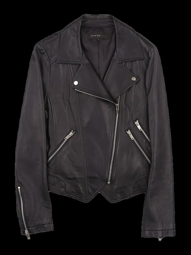 포켓 가죽 자켓