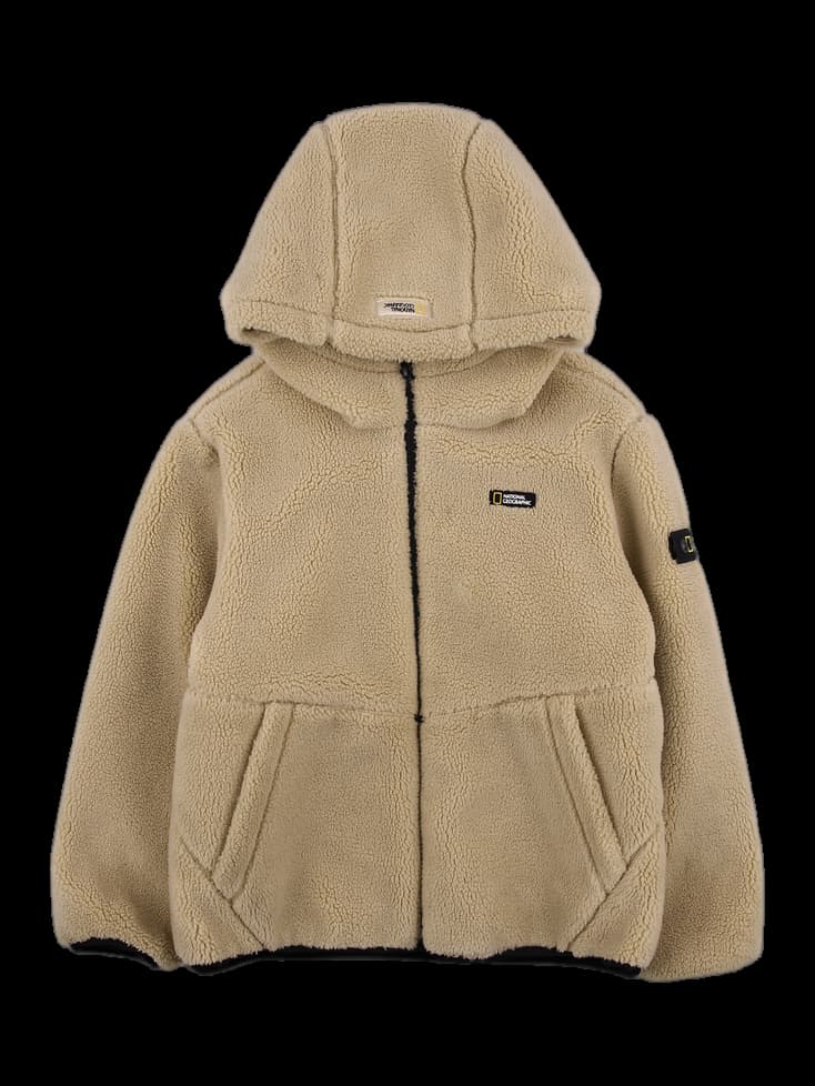 [키즈] 후드 하이넥 후리스 점퍼