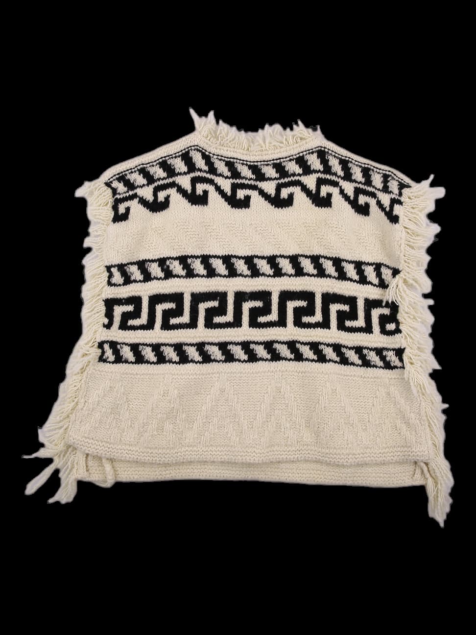 니트 패턴 판쵸