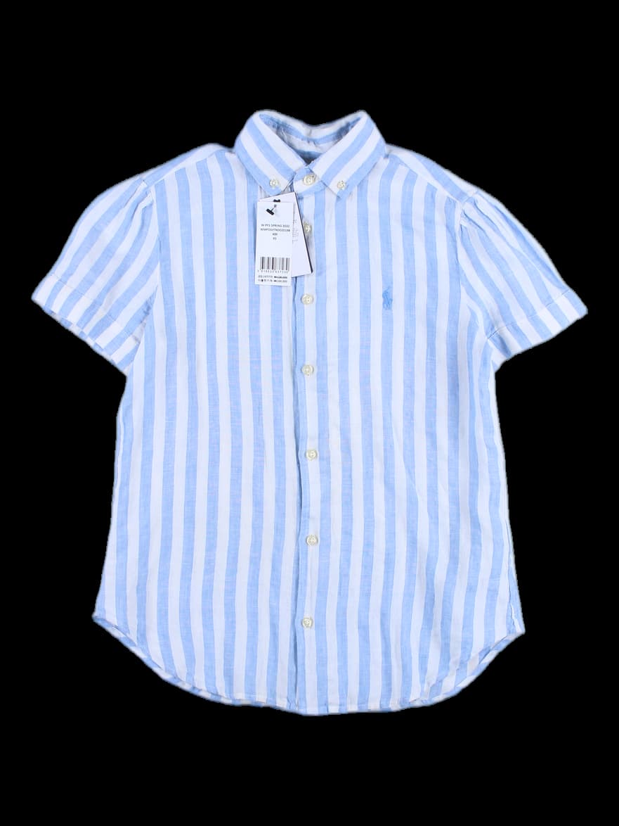 [새상품] 스트라이프 반팔 셔츠