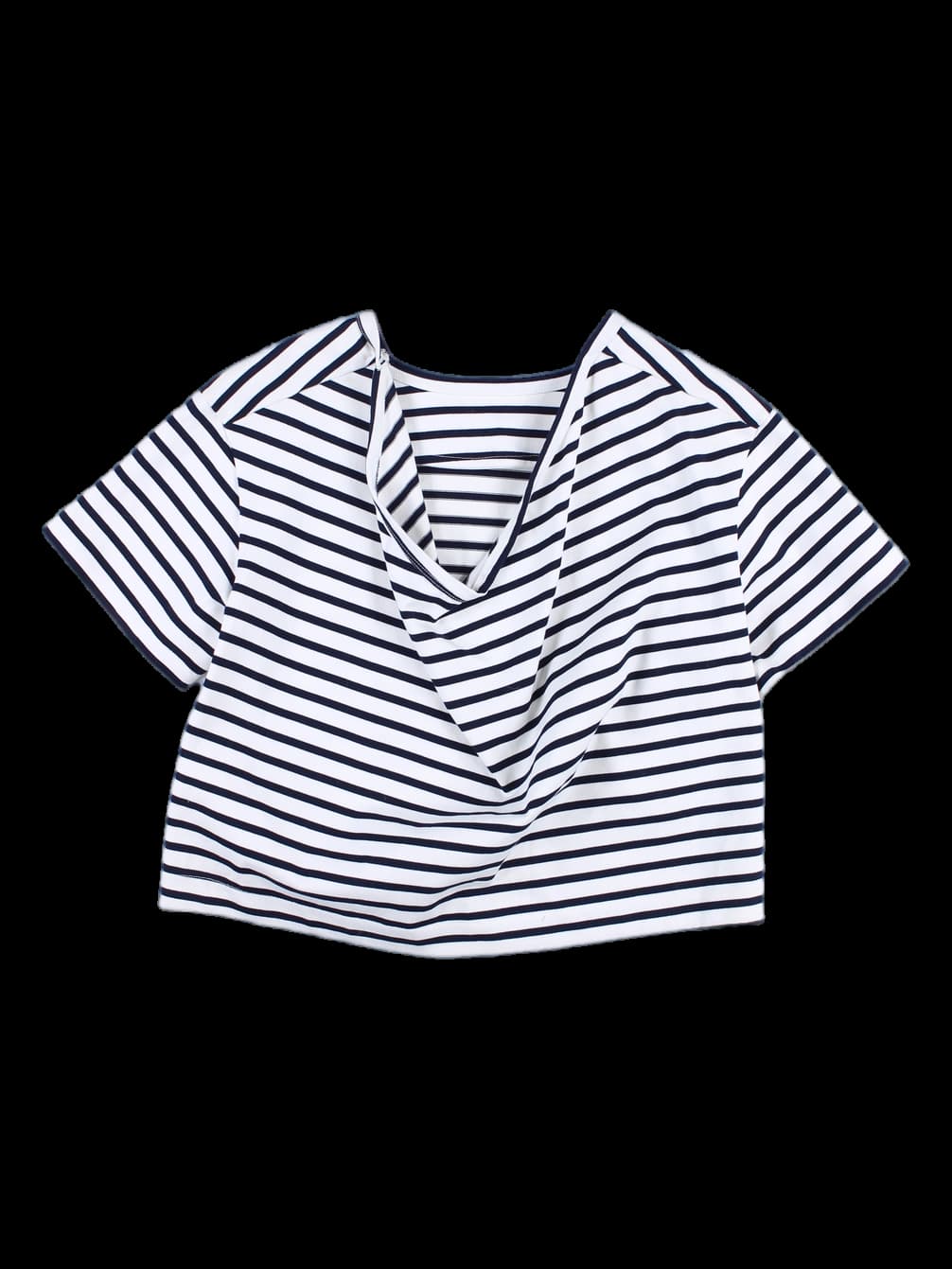 스트라이프 반팔 티