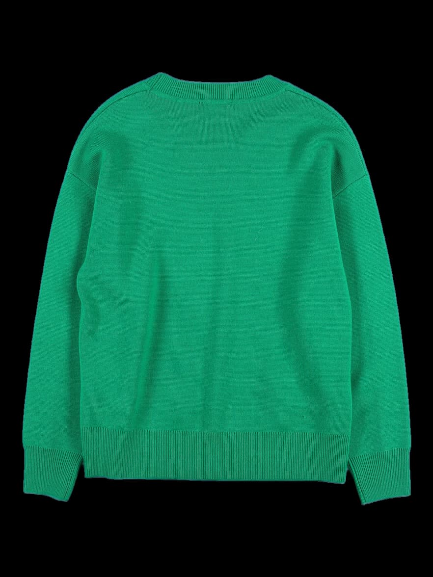 큐빅 펄 라인 긴팔 니트