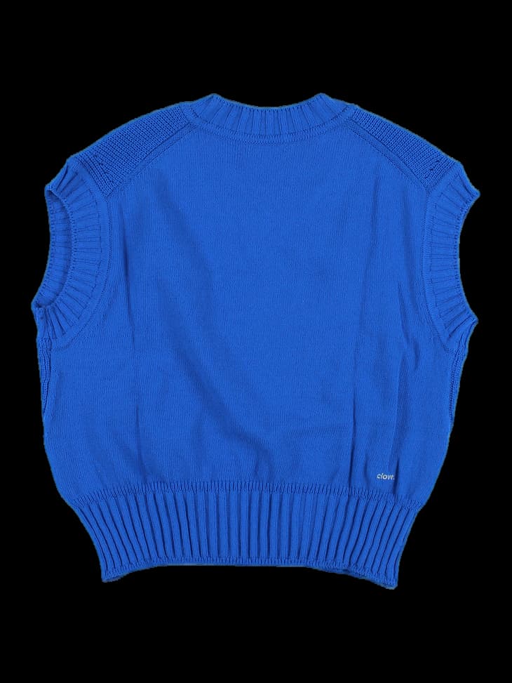 브이넥 니트 베스트