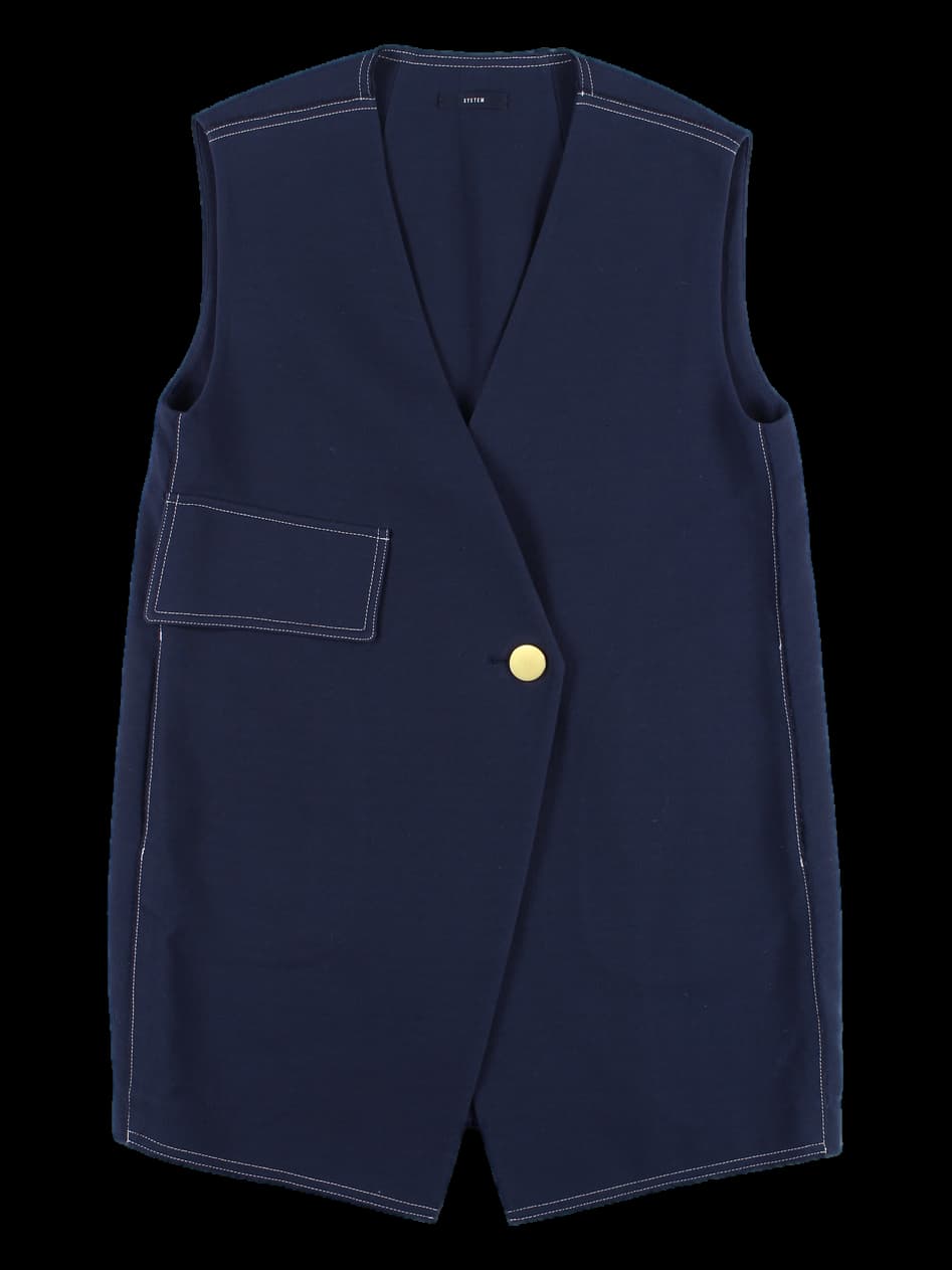 브이넥 정장 조끼