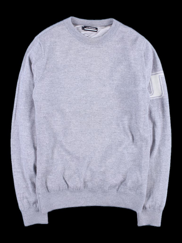 라운드넥 바람막이 니트