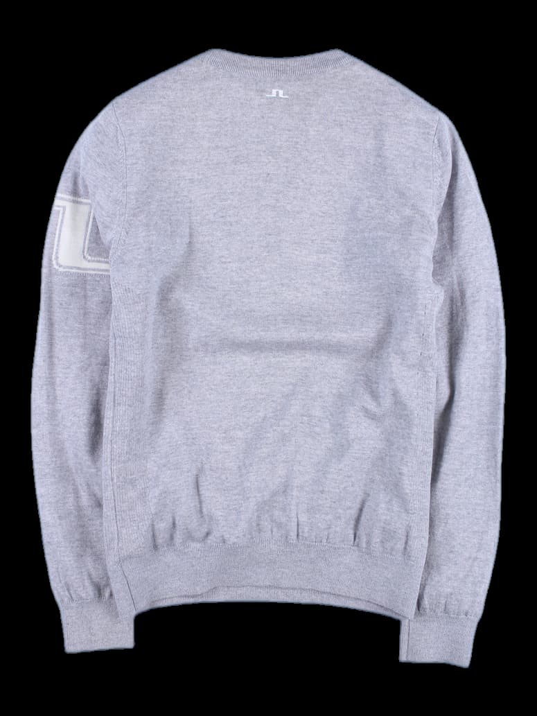 라운드넥 바람막이 니트