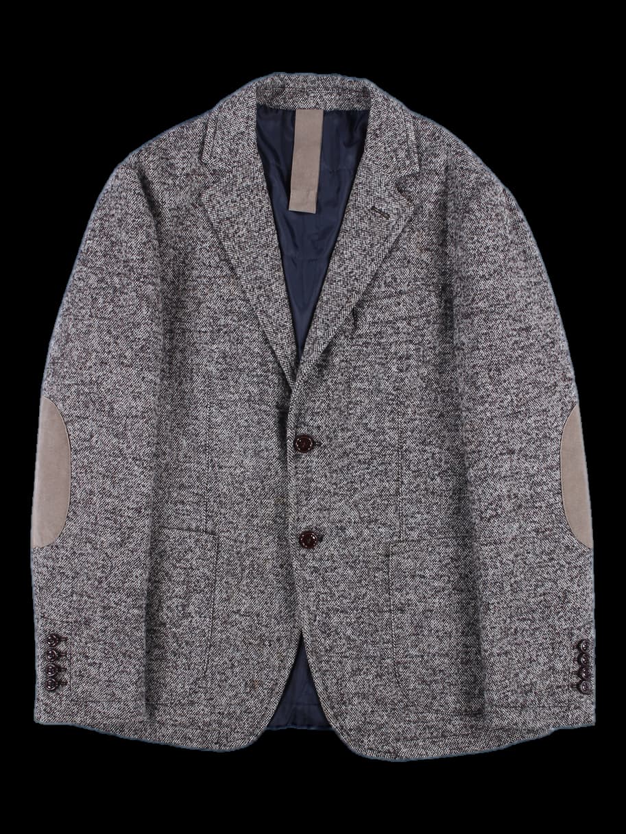 [남성] 패치포인트 카라 싱글 버튼 자켓