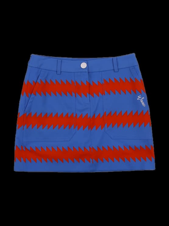 스트레치 배색 스커트