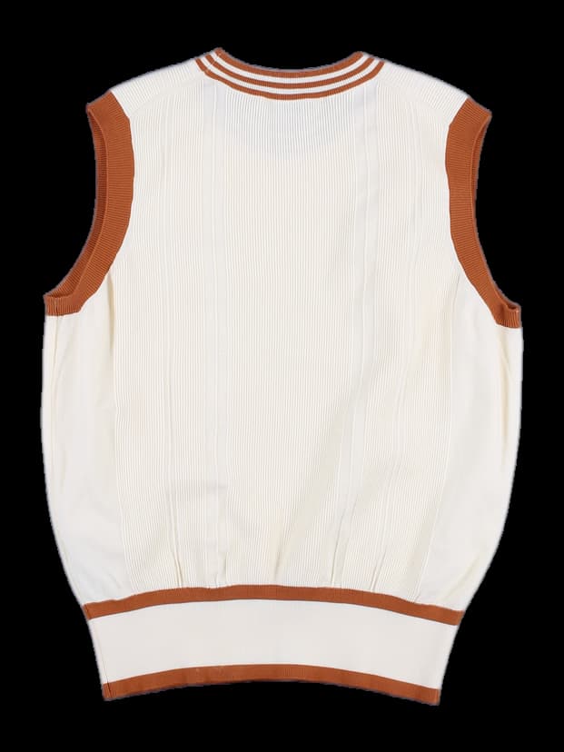 라운드 넥 니트 베스트