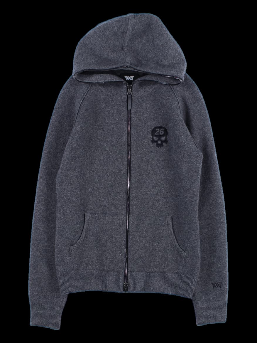 니트 후드 집업