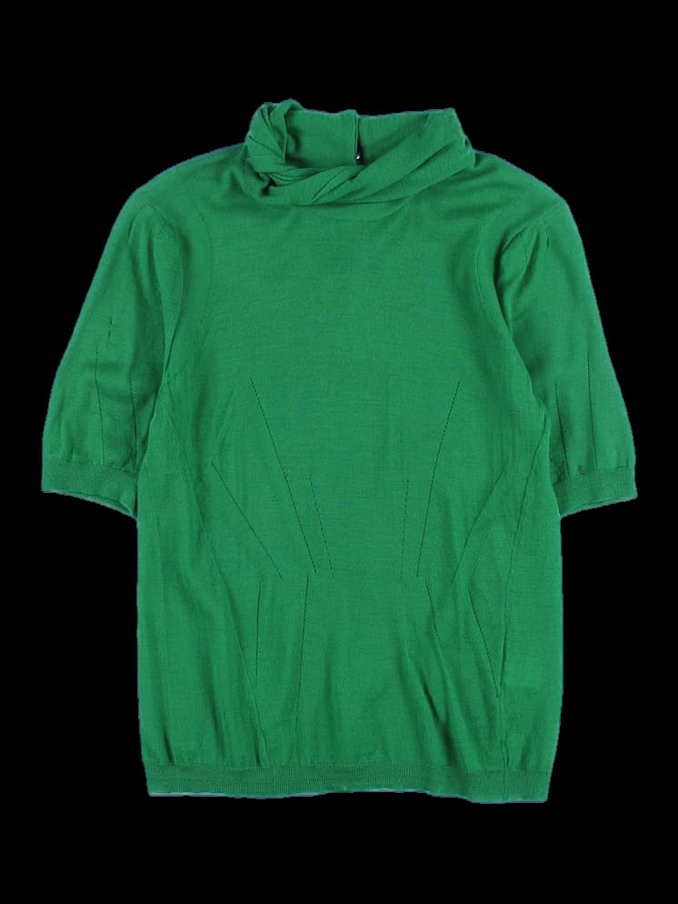 니트 후드 반팔티