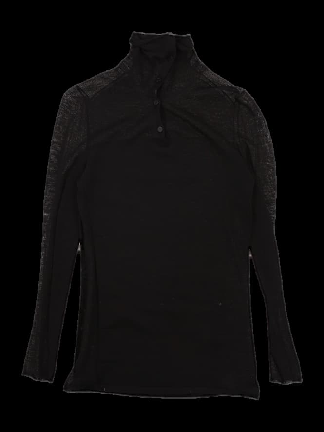 니트 긴팔 카라 티셔츠