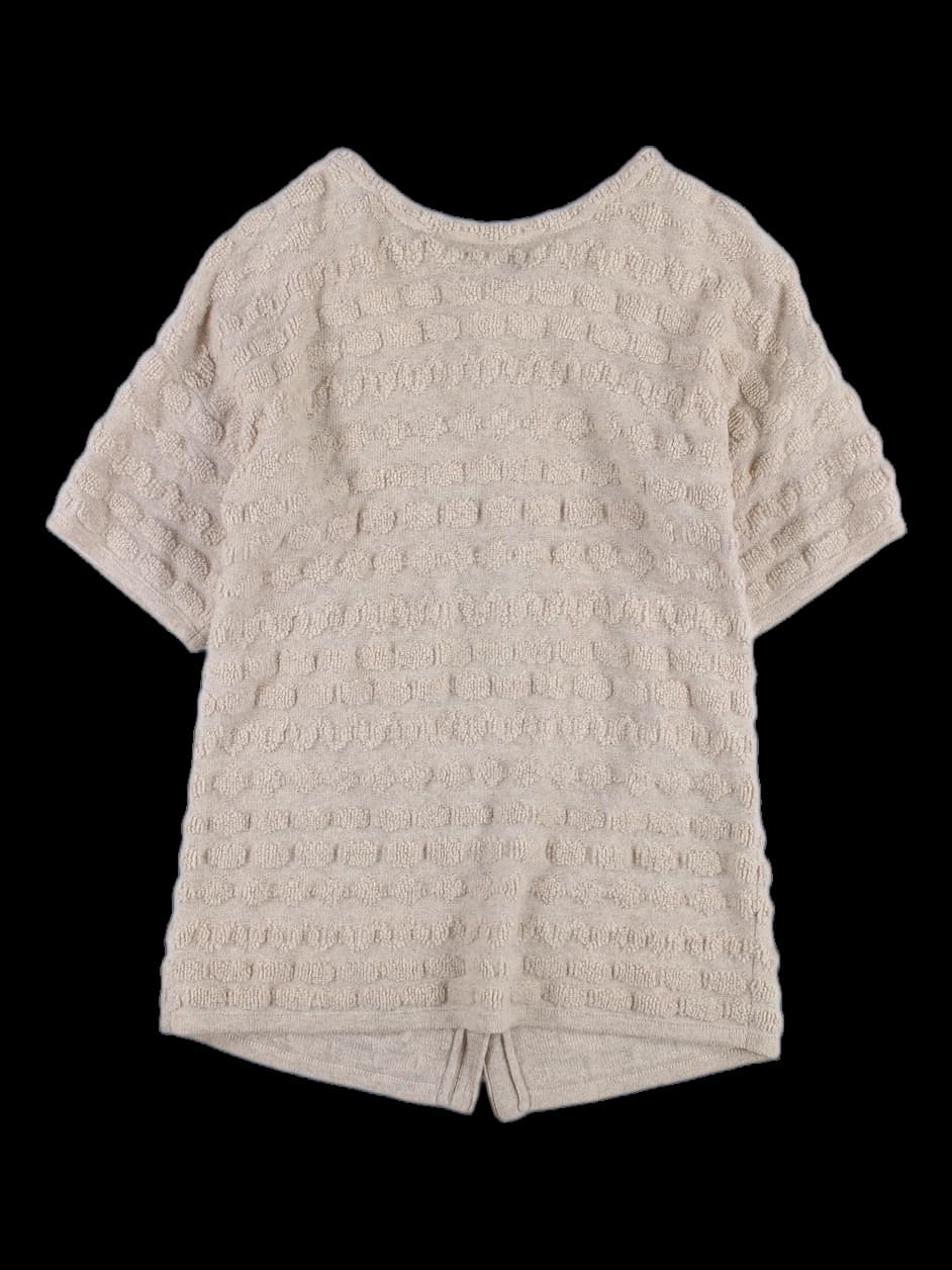 니트 반팔 가디건