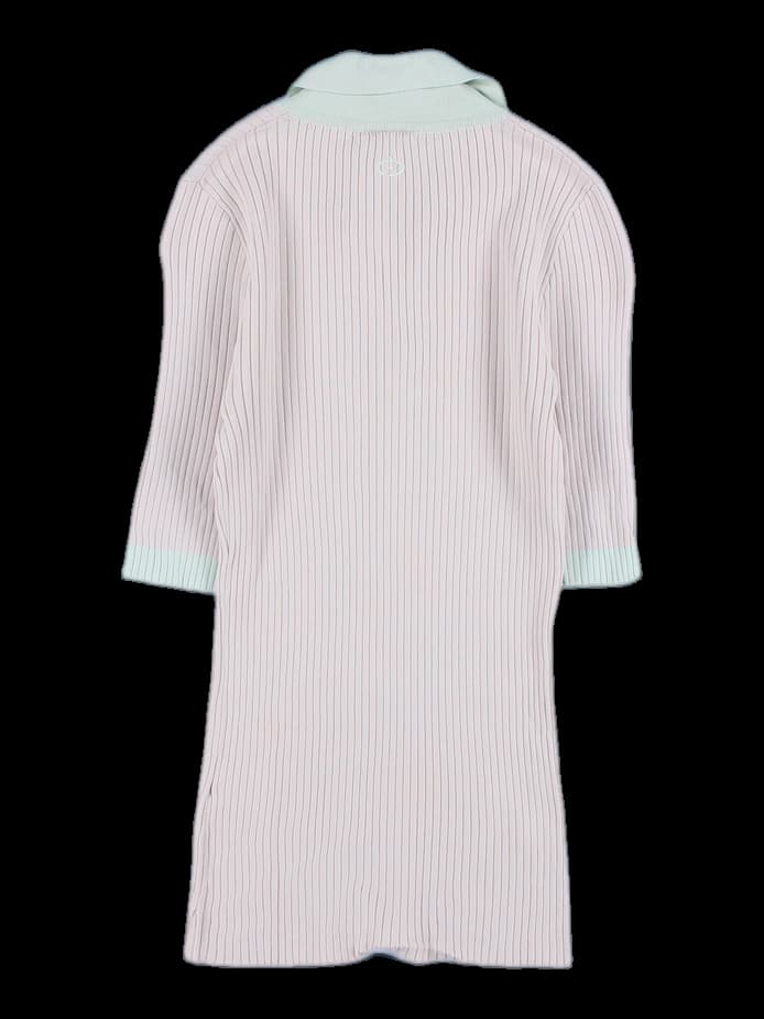 니트 반팔 카라티