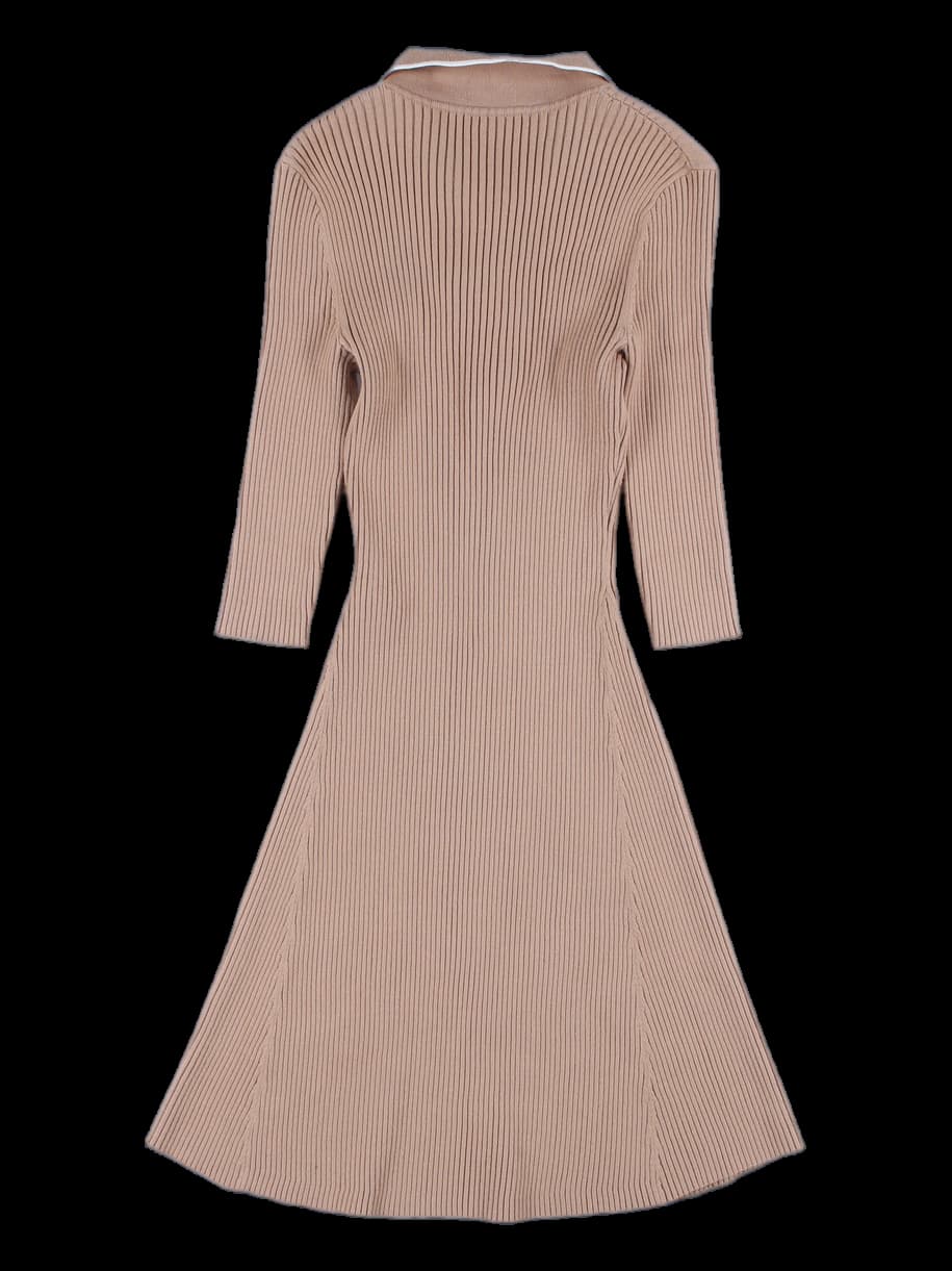 니트 카라 원피스