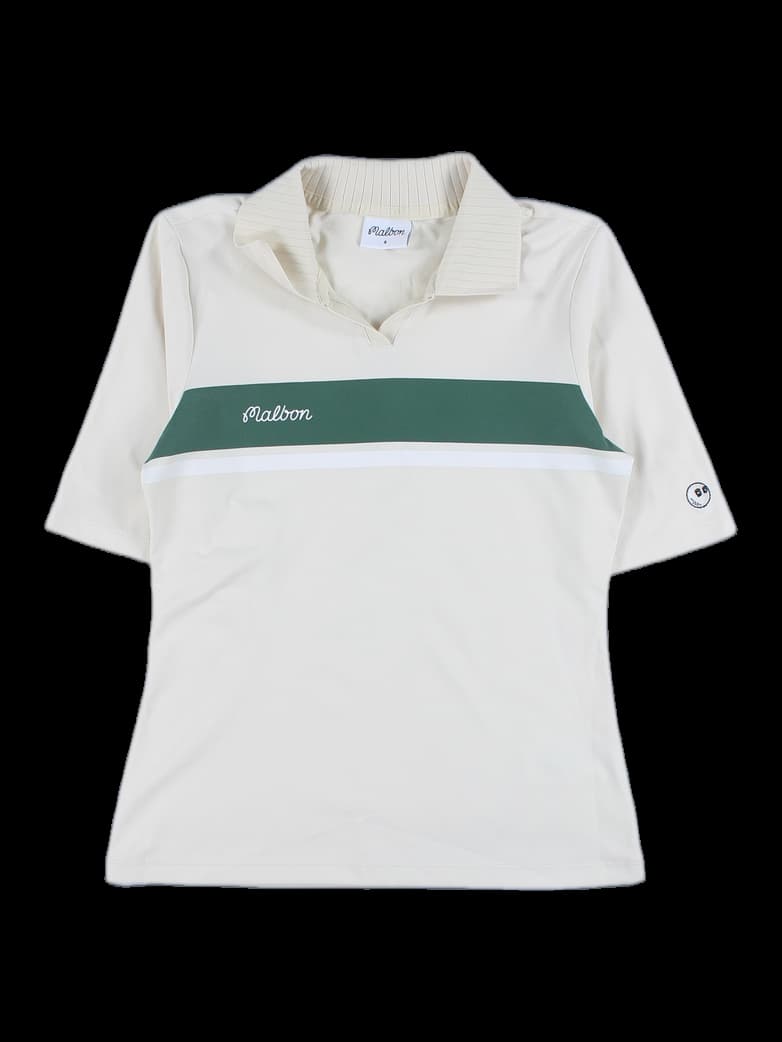 여성 반팔 카라티