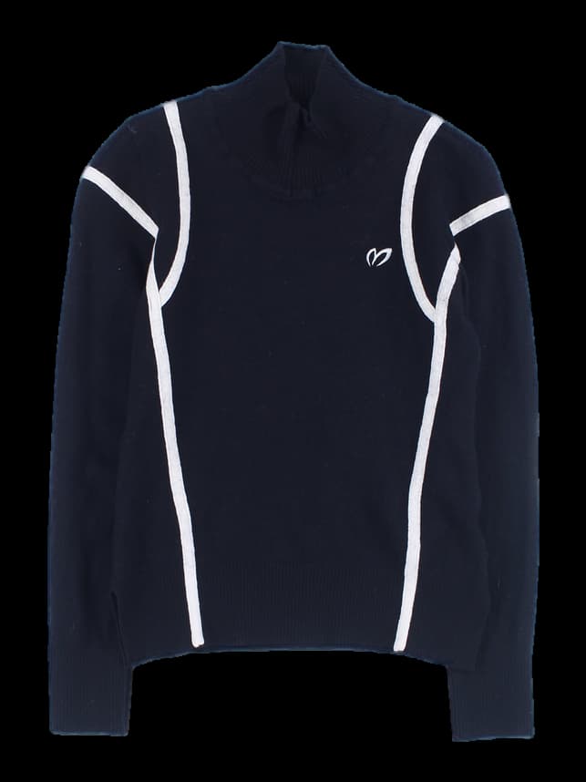 하이넥 긴팔 니트티