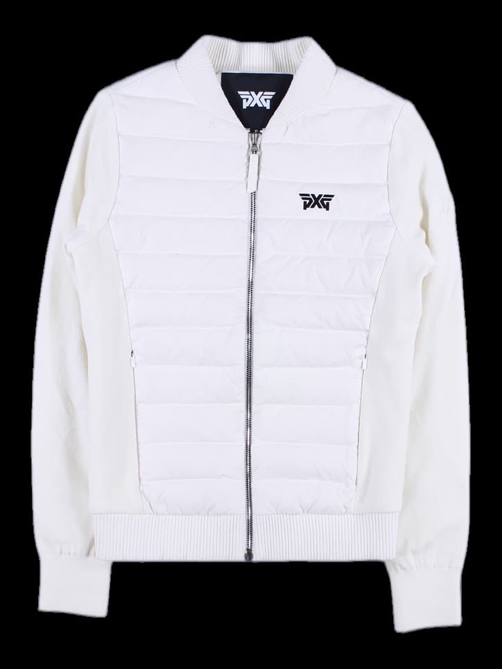 패딩 니트 집업