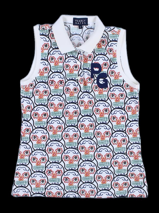 여성 민소매 카라 티