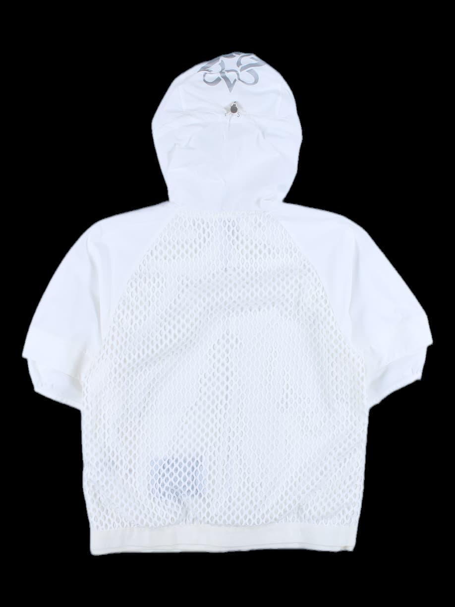 여성 후드 반팔 집업