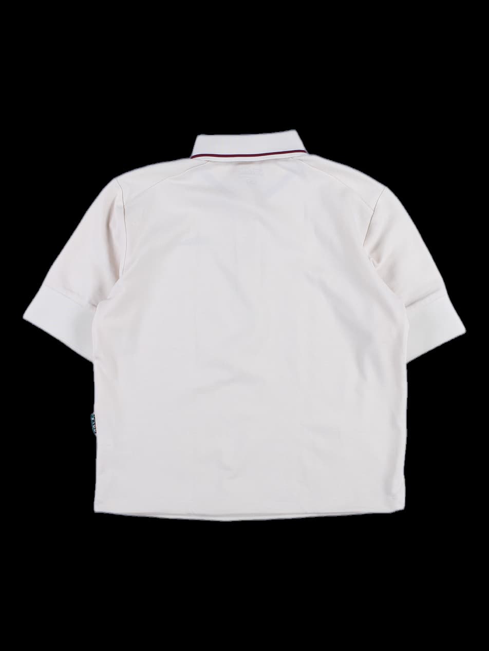 여성 반팔 카라 티